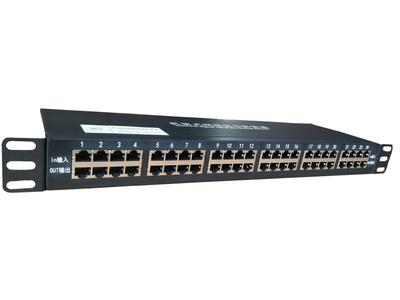 星雷傲24路机架式网络信号防雷器  LA-RJ45-24H